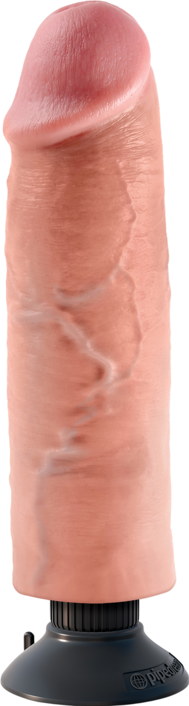 Ρεαλιστικός δονητής από fanta flesh σε φυσικό χρώμα, μήκους 25,4 εκ.