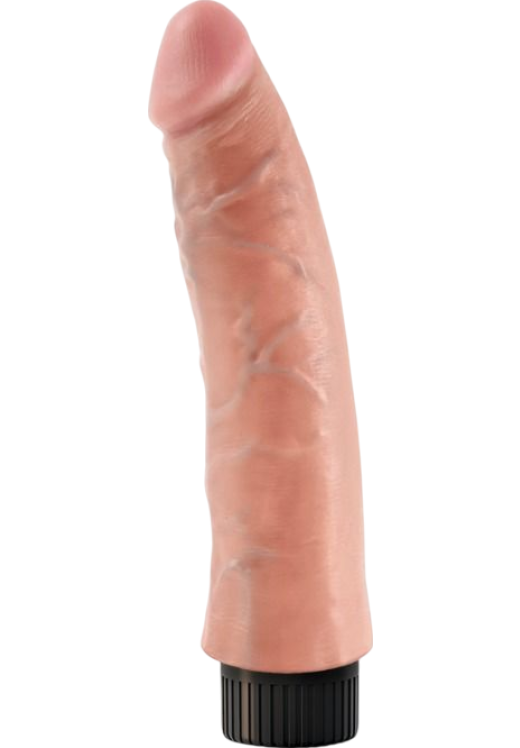 Ρεαλιστικός δονητής από fanta flesh σε φυσικό χρώμα, μήκους 21,6 εκ.