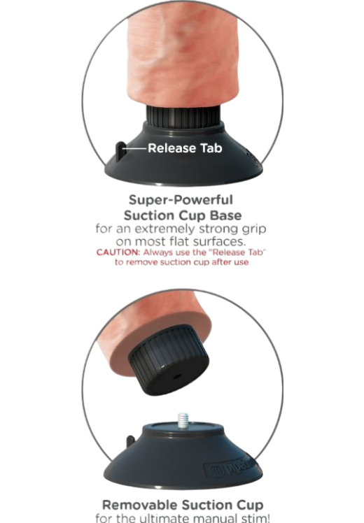 Ρεαλιστικός δονητής από fanta flesh σε φυσικό χρώμα, μήκους 21,6 εκ.