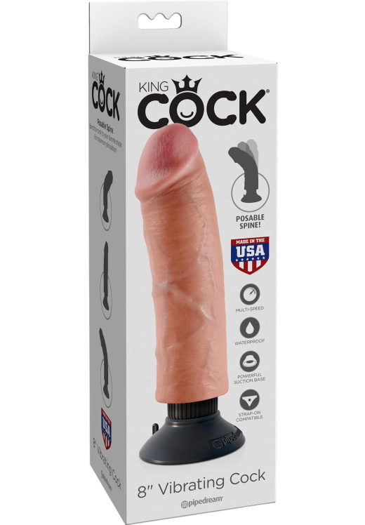 Ρεαλιστικός δονητής από fanta flesh σε φυσικό χρώμα, μήκους 20,3 εκ. και μέγιστης διαμέτρου 5 εκ.