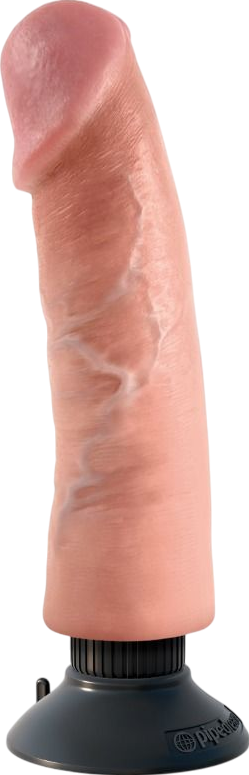 Ρεαλιστικός δονητής από fanta flesh σε φυσικό χρώμα, μήκους 24,8 εκ.