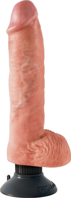 Ρεαλιστικός δονητής από fanta flesh σε φυσικό χρώμα, μήκους 25,4 εκ. και μέγιστης διαμέτρου 5,7 εκ.