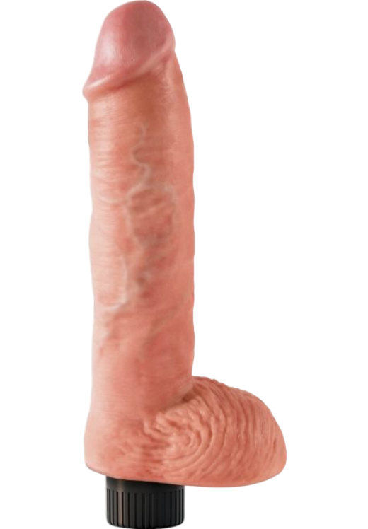 Ρεαλιστικός δονητής από fanta flesh σε φυσικό χρώμα, μήκους 25,4 εκ. και μέγιστης διαμέτρου 5,7 εκ.