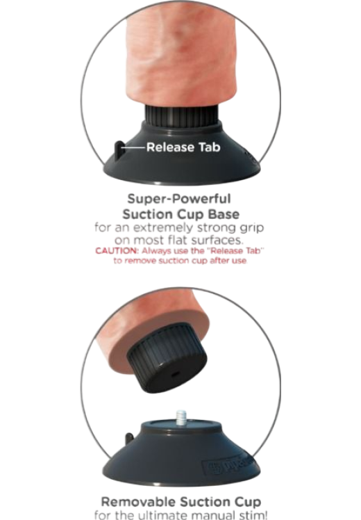 Ρεαλιστικός δονητής από fanta flesh σε φυσικό χρώμα, μήκους 25,4 εκ. και μέγιστης διαμέτρου 5,7 εκ.