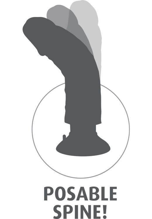 Ρεαλιστικός δονητής από fanta flesh σε φυσικό χρώμα, μήκους 17,8 εκ.