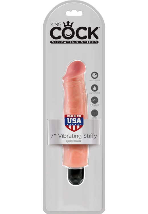 Ρεαλιστικός δονητής από fanta flesh σε φυσικό χρώμα, μήκους 17,8 εκ.