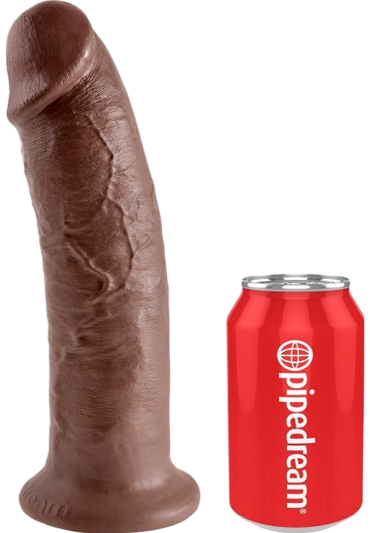 Xl ομοίωμα πέους από fanta flesh σε καφέ χρώμα, μήκους 26,4 εκ. και μέγιστης διαμέτρου 6,1 εκ.