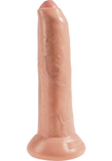Uncut Cock 9" 25,4 cm Xl ομοίωμα πέους από pvc σε φυσικό χρώμα, μήκους 25,4 εκ. και μέγιστης διαμέτρου 4,6 εκ.