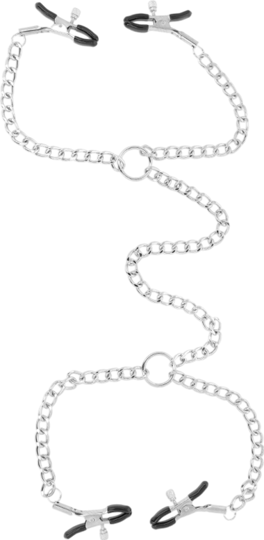 Μεταλλικοί σφιγκτήρες θηλών σε ασημί χρώμα