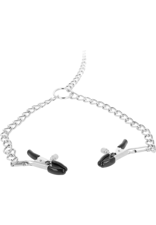 Μεταλλικοί σφιγκτήρες θηλών σε ασημί χρώμα