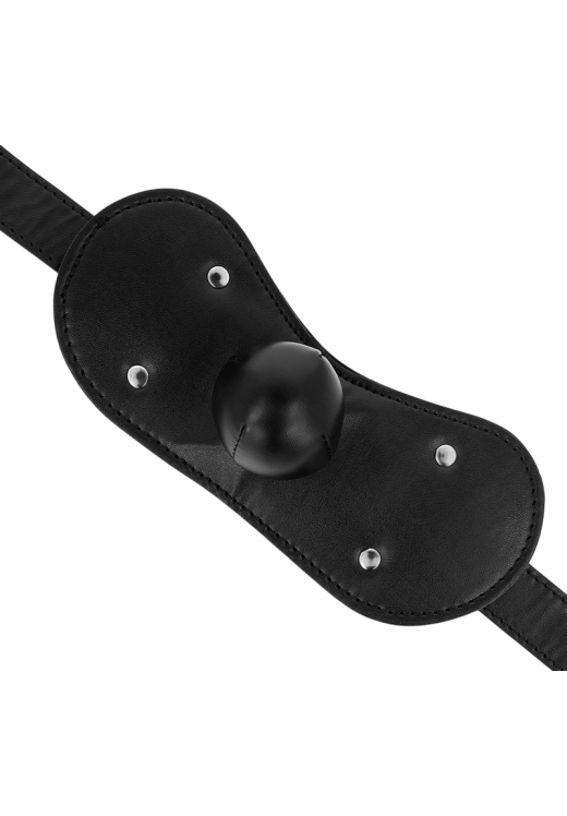 Φίμωτρο από δερματίνη σε μαύρο χρώμα, μήκους 60 εκ.