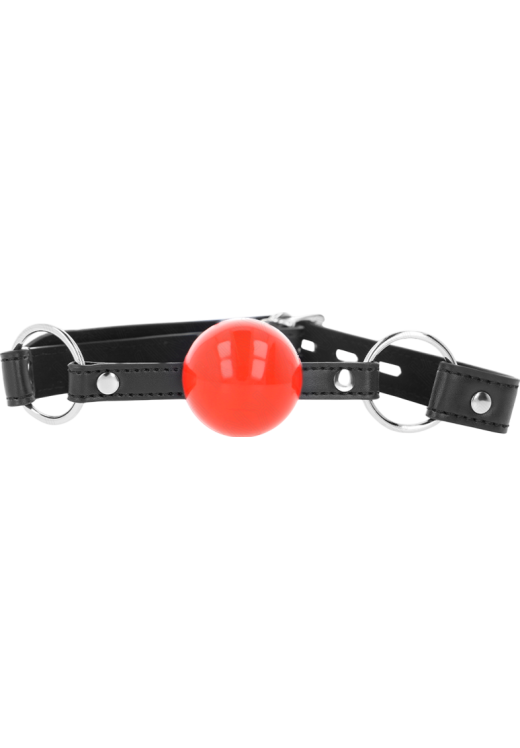 Φίμωτρο από δερματίνη σε κόκκινο χρώμα, μήκους 60 εκ.