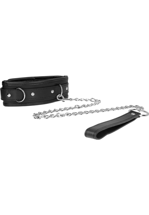 Κολάρο από δερματίνη σε μαύρο χρώμα