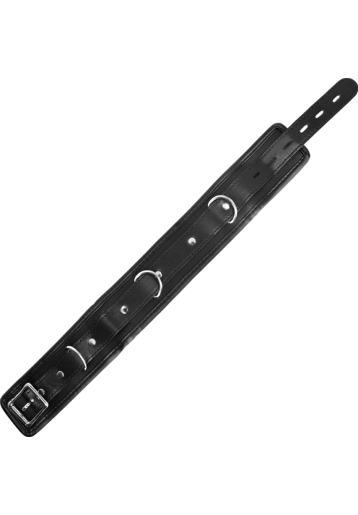 Κολάρο από δερματίνη σε μαύρο χρώμα