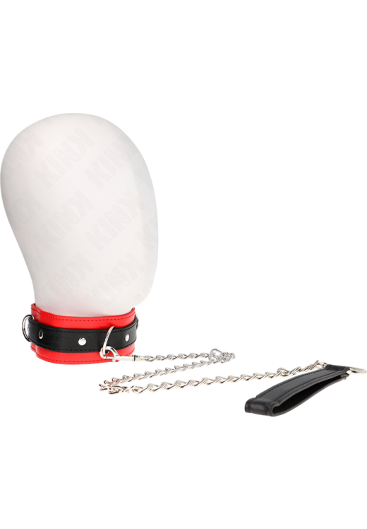 Κολάρο από δερματίνη σε κόκκινο χρώμα