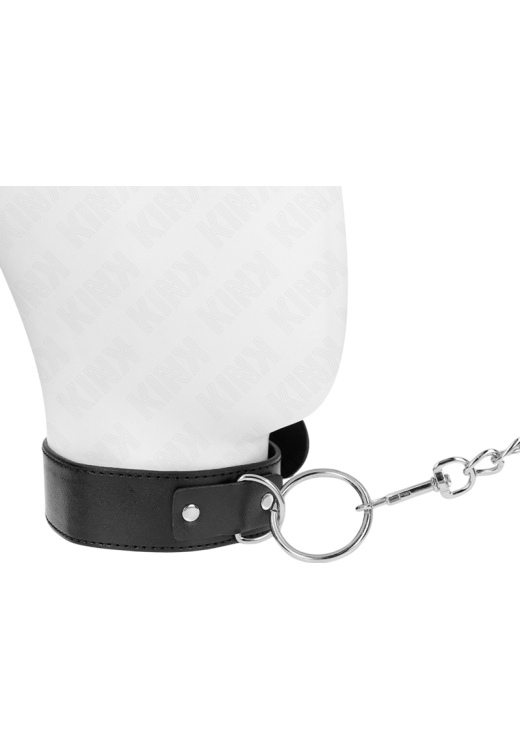 Κολάρο από δερματίνη σε μαύρο χρώμα