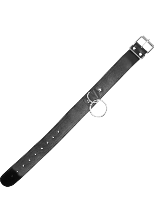 Κολάρο από δερματίνη σε μαύρο χρώμα