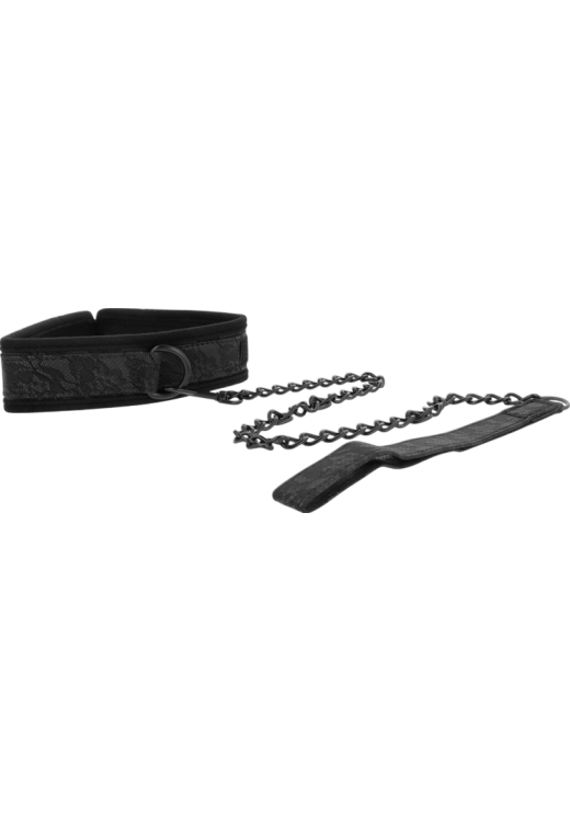 Κολάρο από δερματίνη σε μαύρο χρώμα