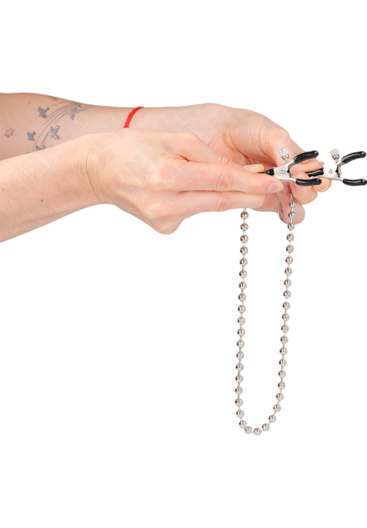 Μεταλλικοί σφιγκτήρες θηλών σε ασημί χρώμα