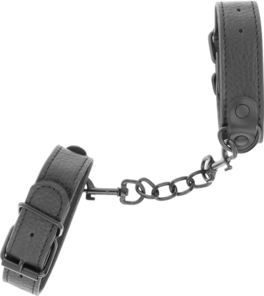 Bondage δεσμά από δερματίνη σε μαύρο χρώμα