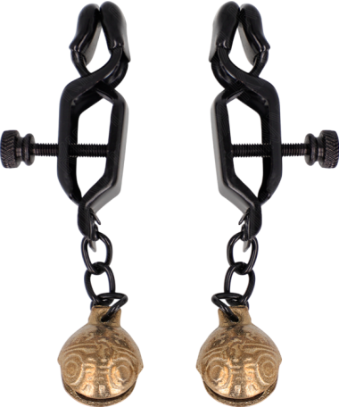 Μεταλλικοί σφιγκτήρες θηλών σε μαύρο χρώμα