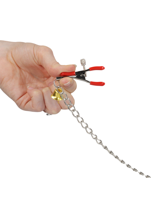 Μεταλλικοί σφιγκτήρες θηλών σε κόκκινο χρώμα