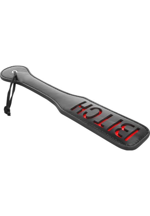 Κουπιά από δερματίνη σε κόκκινο χρώμα, μήκους 40 εκ.