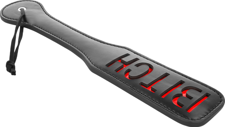 Κουπιά από δερματίνη σε κόκκινο χρώμα, μήκους 40 εκ.