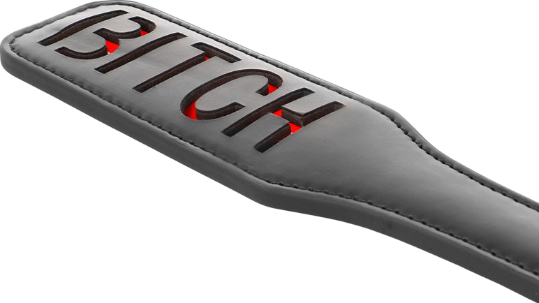 Κουπιά από δερματίνη σε κόκκινο χρώμα, μήκους 40 εκ.