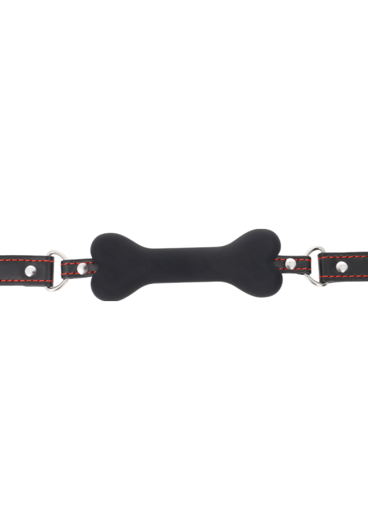 Φίμωτρο από δερματίνη σε μαύρο χρώμα, μήκους 63 εκ.