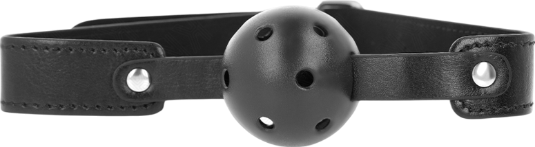 Φίμωτρο από δερματίνη σε μαύρο χρώμα, μήκους 60 εκ.