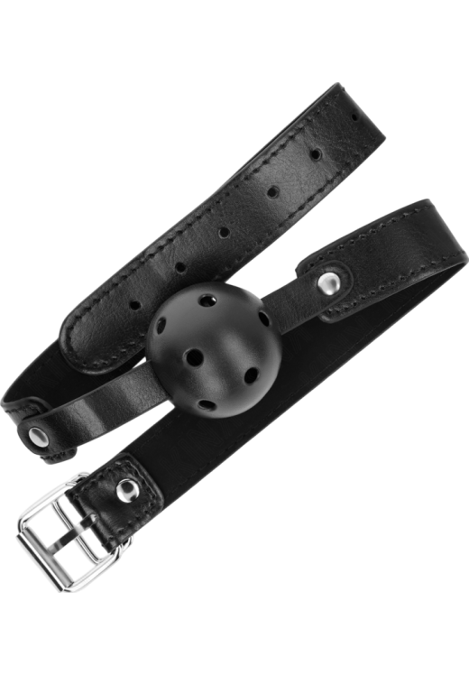 Φίμωτρο από δερματίνη σε μαύρο χρώμα, μήκους 60 εκ.