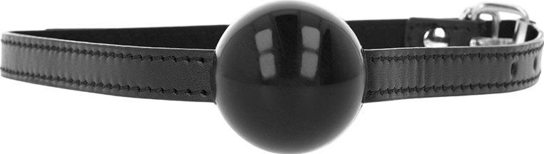 Φίμωτρο από δερματίνη σε μαύρο χρώμα, μήκους 63 εκ,