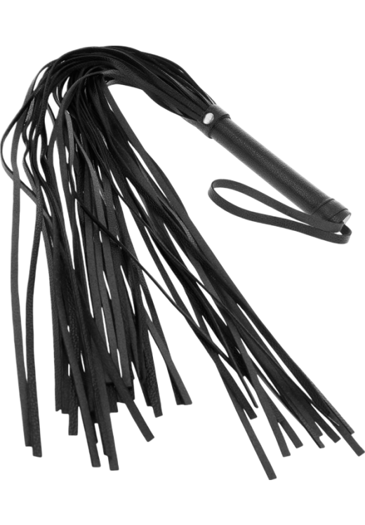 Μαστίγιο από pvc σε μαύρο χρώμα, μήκους 70 εκ.