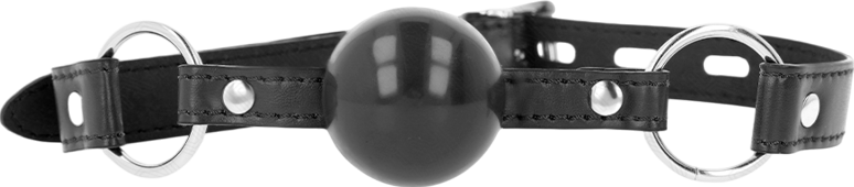 Φίμωτρο από δερματίνη σε μαύρο χρώμα, μήκους 60 εκ.