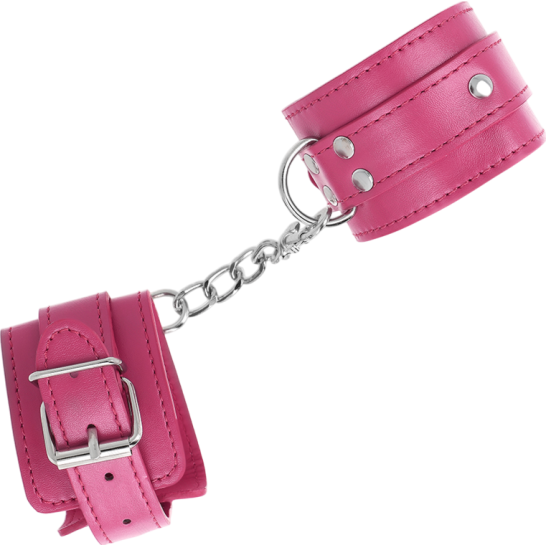 Bondage δεσμά από δερματίνη σε ροζ χρώμα