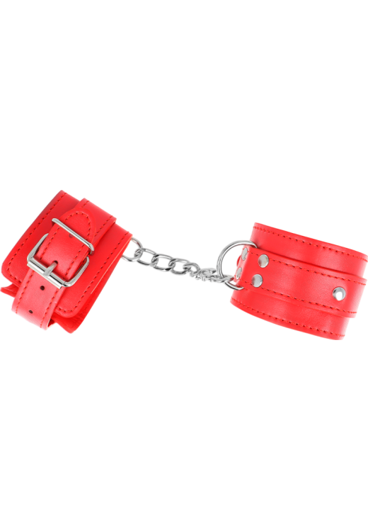 Bondage δεσμά από δερματίνη σε κόκκινο χρώμα