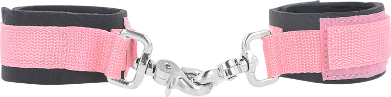 Bondage δεσμά από νeoprene σε ροζ χρώμα με ενσύρματο κοντρόλ