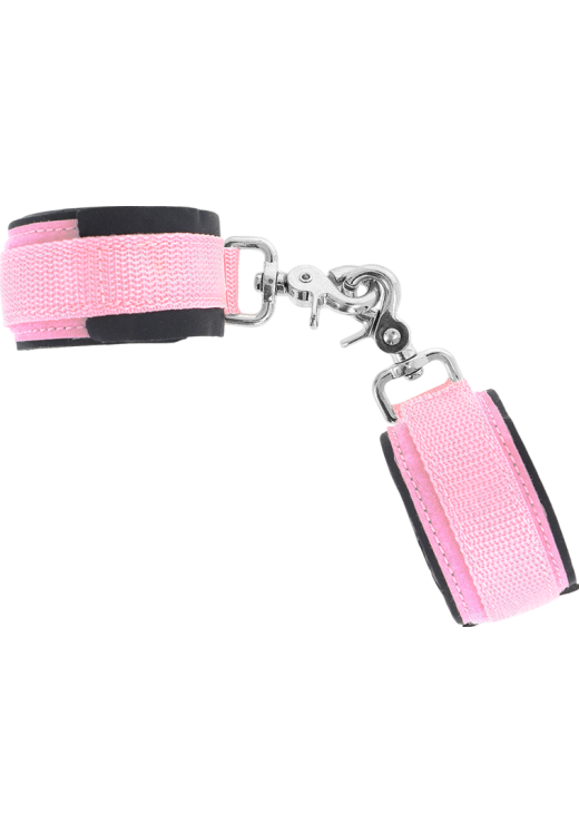 Bondage δεσμά από νeoprene σε ροζ χρώμα με ενσύρματο κοντρόλ