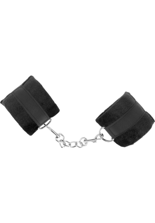 Bondage δεσμά από γουνα σε μαύρο χρώμα