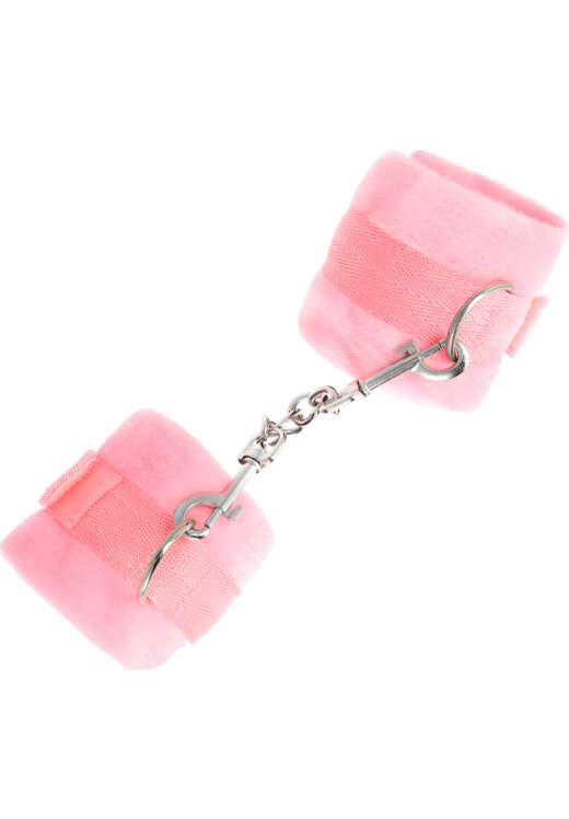Bondage δεσμά από γούνα σε ροζ χρώμα