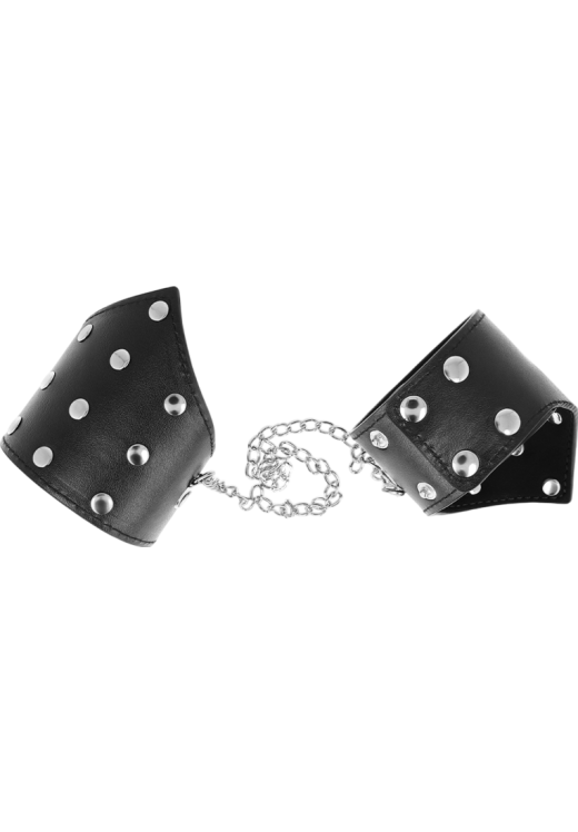 Bondage δεσμά από δερματίνη σε μαύρο χρώμα