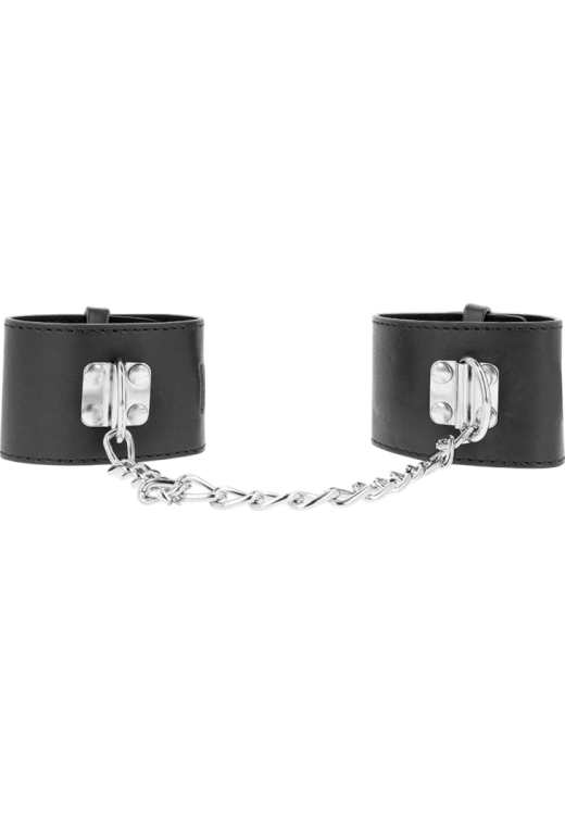 Bondage δεσμά από δερματίνη σε μαύρο χρώμα