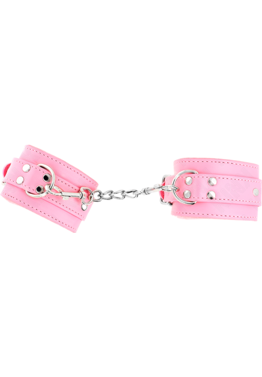 Bondage δεσμά από δερματίνη σε ροζ χρώμα