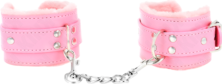 Bondage δεσμά από δερματίνη σε ροζ χρώμα