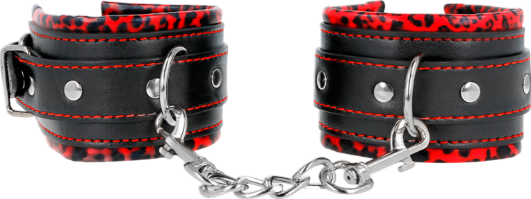 Bondage δεσμά από δερματίνη σε μαύρο χρώμα, μήκους 25 εκ.