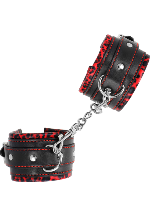 Bondage δεσμά από δερματίνη σε μαύρο χρώμα, μήκους 25 εκ.