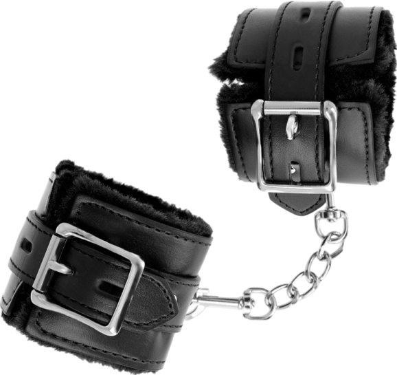 Bondage δεσμά από δερματίνη σε μαύρο χρώμα