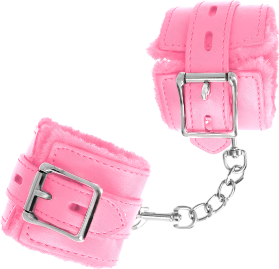 Bondage δεσμά από δερματίνη σε ροζ χρώμα
