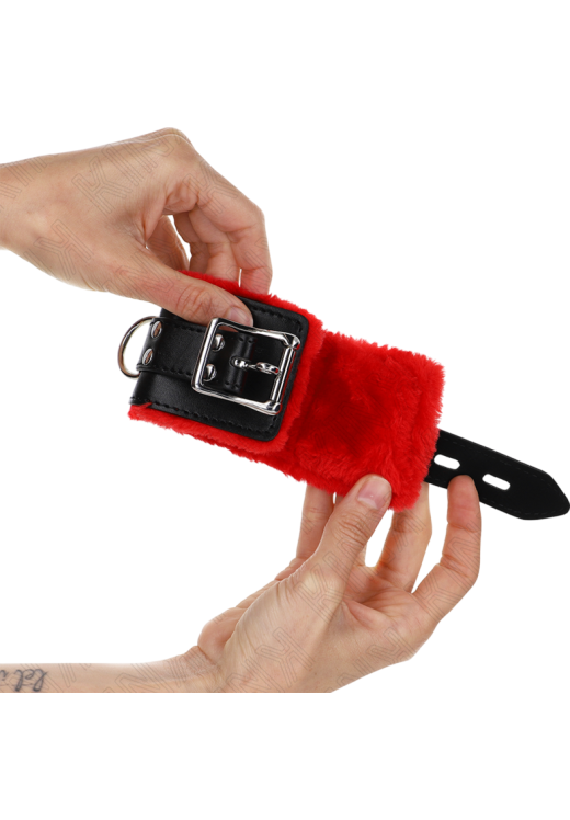 Bondage δεσμά από δερματίνη σε μαύρο χρώμα